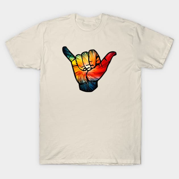 Shaka Rainbow T-Shirt by esskay1000